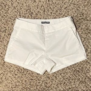 White Linen Shorts from Express